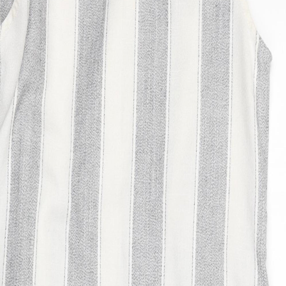 New Look Womens Multicoloured Striped Polyester Jacket Blazer Size 12