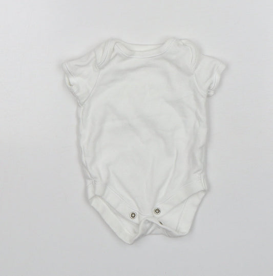 Mothercare Baby White Cotton Leotard One-Piece Size Newborn
