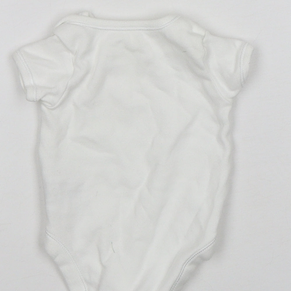 Mothercare Baby White Cotton Leotard One-Piece Size Newborn