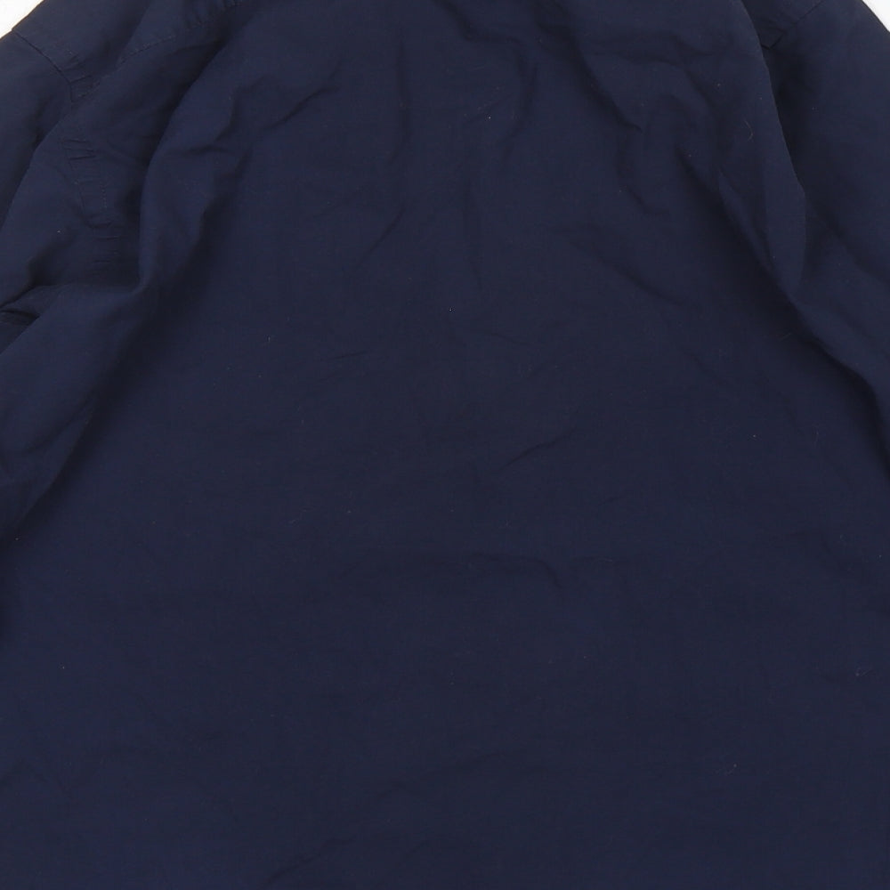 Primark Mens Blue Button-Up Size M Collared