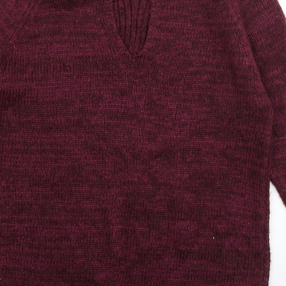 Womens UK Size M New Look Purple Pullover Jumper
