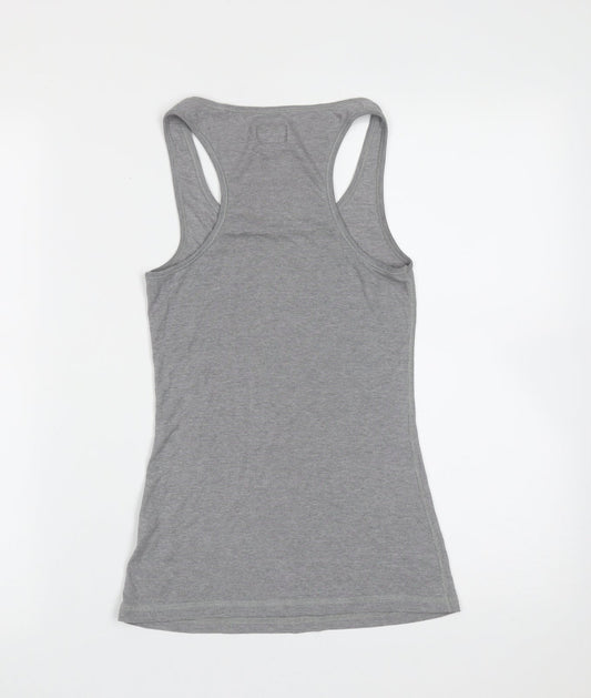 Womens UK Size 6 Jack Wills Grey Basic Tank