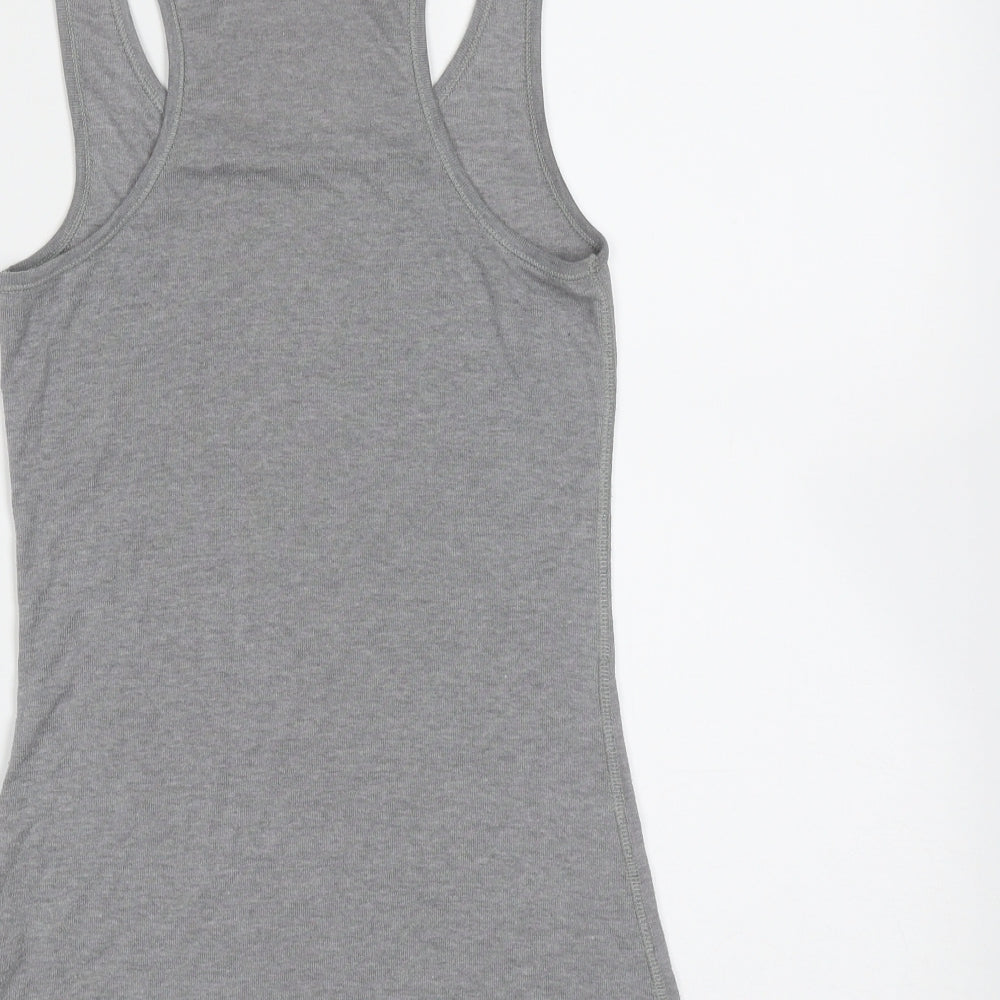 Womens UK Size 6 Jack Wills Grey Basic Tank