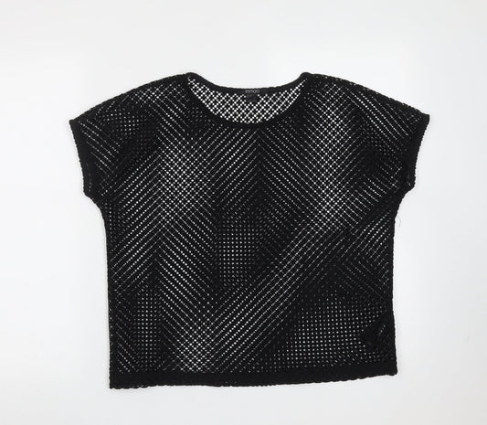 Womens UK Size S ESMARA Black Pullover Jumper
