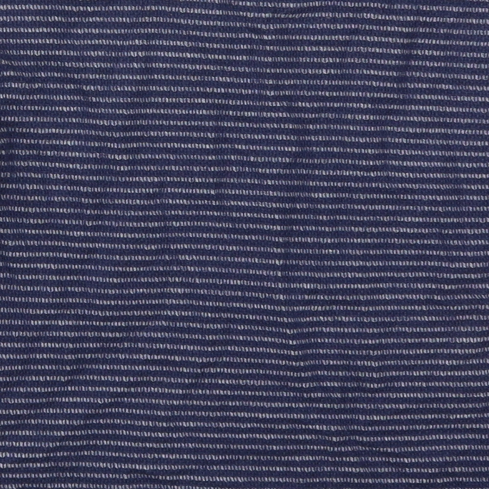 Marks and Spencer Girls Blue Striped Polyester Pullover Sweatshirt Size 11-12 Years Pullover