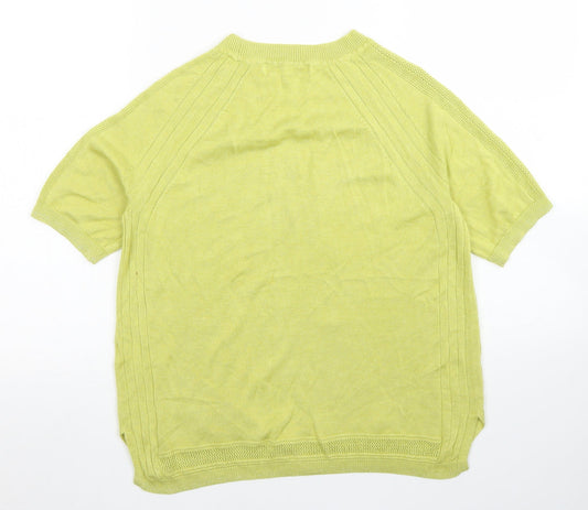 Womens UK Size 12 NEXT Yellow Pullover Jumper