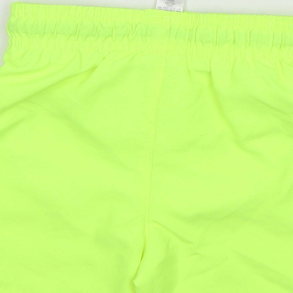 Brand and care label for George boys’ green polyester cropped trousers, size 18-24, months drawstring