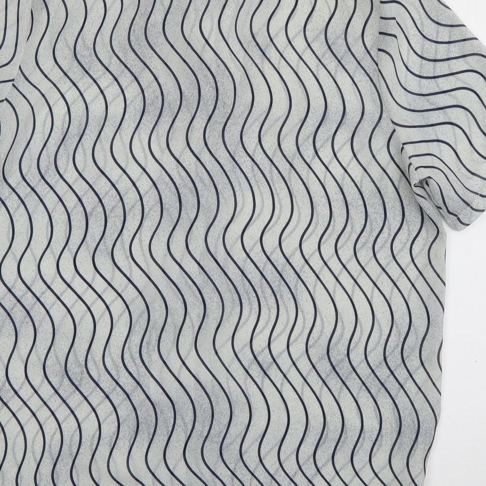 Womens UK Size 12 Preworn Grey Basic Blouse