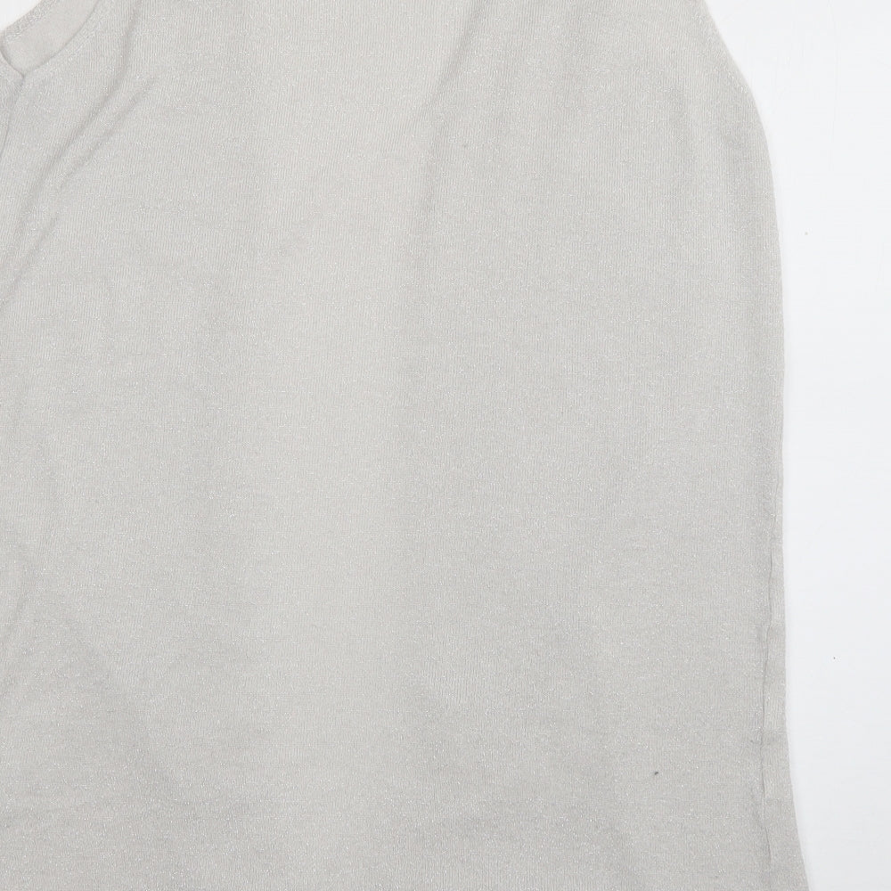 Womens UK Size 16 JD Williams White Cardigan Jumper