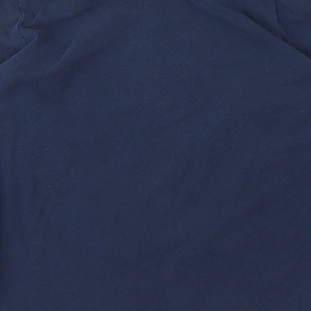 Debenhams Girls Blue Cotton Basic T-Shirt Size 7 Years Round Neck