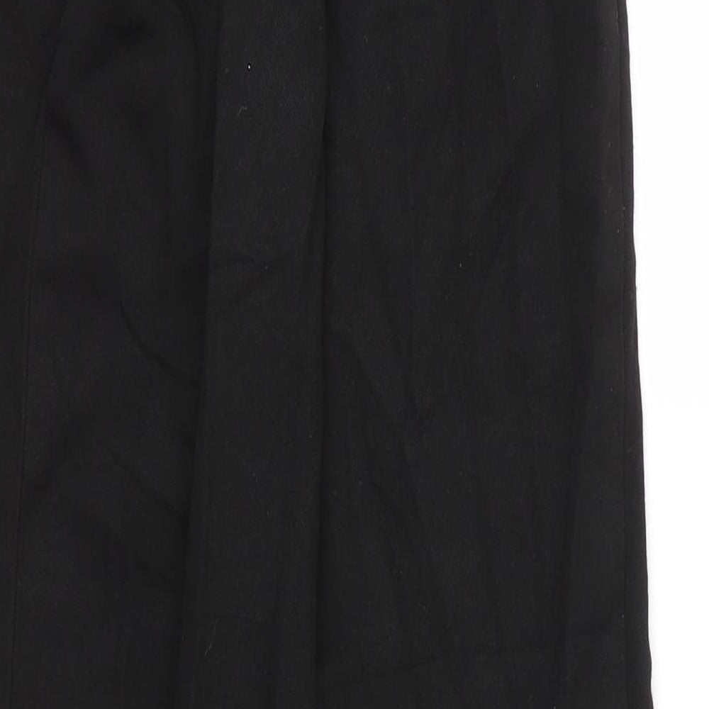 George Boys Black Viscose Capri Trousers Size 11 Years L25 in Regular Zip