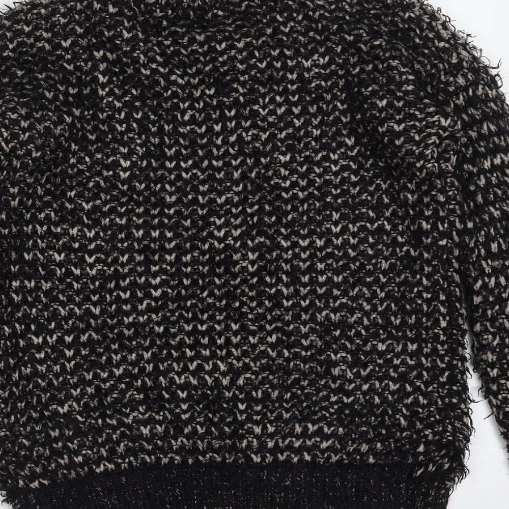 Primark Womens Black Round Neck Polyester Pullover Jumper Size 6