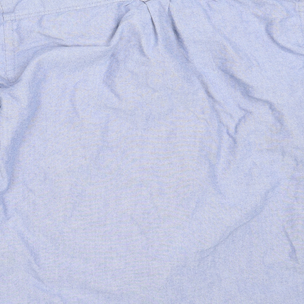 Mens UK Size S NEXT Blue Button-Up Long Sleeve Casual Shirt