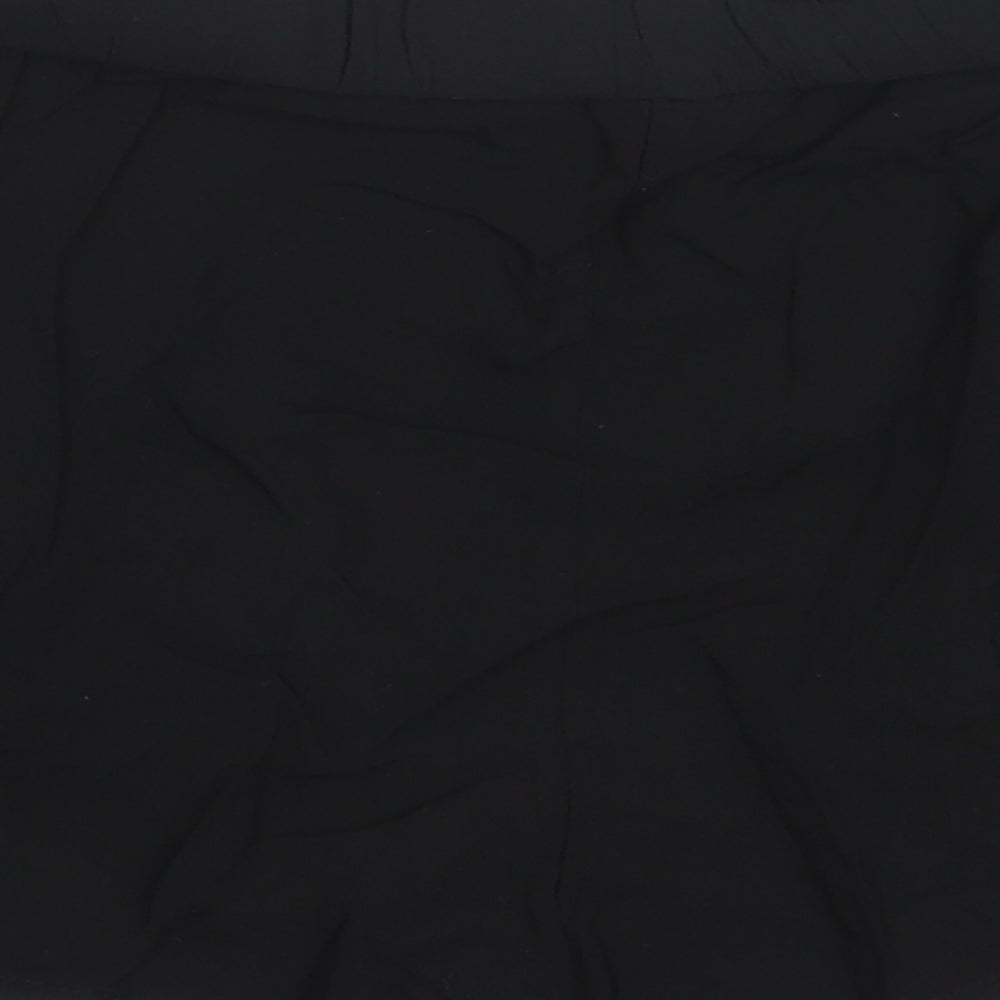 Primark Womens Black Viscose Hot Pants Shorts Size 8 Regular