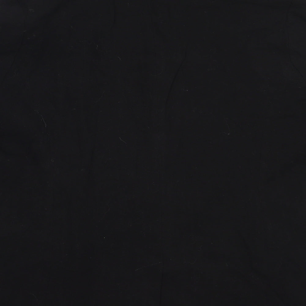 Brand and care label for Papaya women’s black viscose jacket blazer, size UK 10