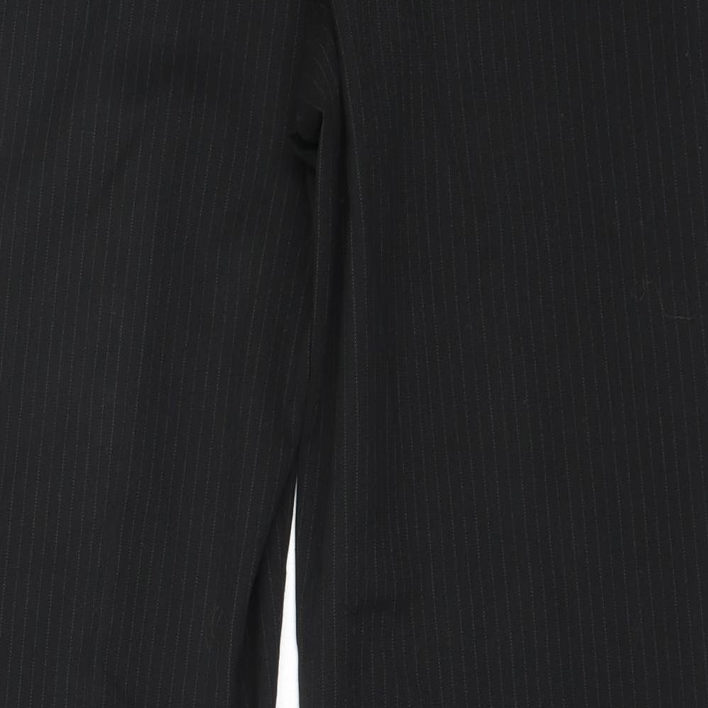 Burton Mens Black Polyester Trousers Size 34 in L30 in Regular