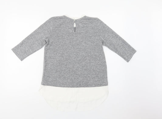 Womens UK Size 6 Dorothy Perkins Grey Pullover Jumper