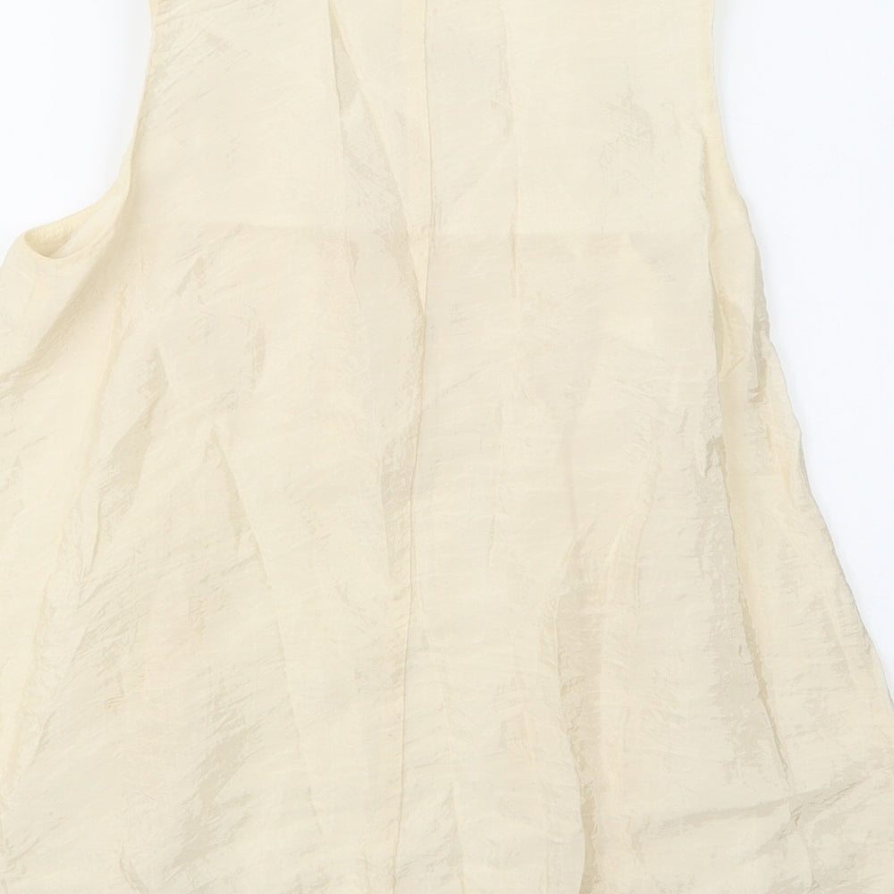 Womens UK Size 8 River Island Ivory Basic Blouse