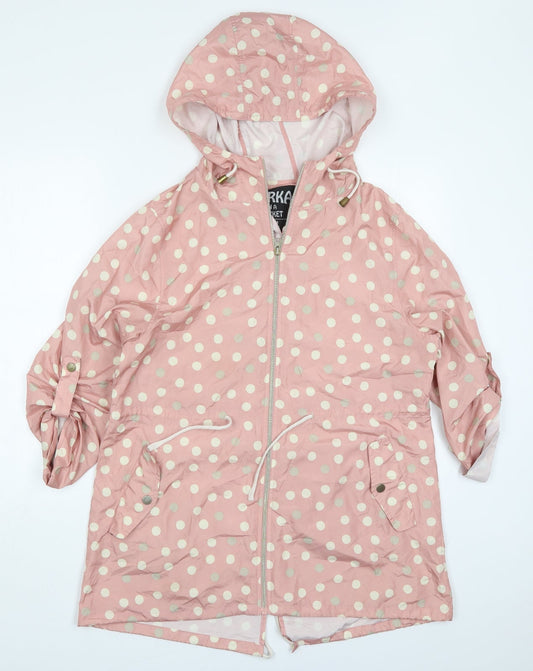 Womens UK Size 10 Atmosphere Pink Parka Coat
