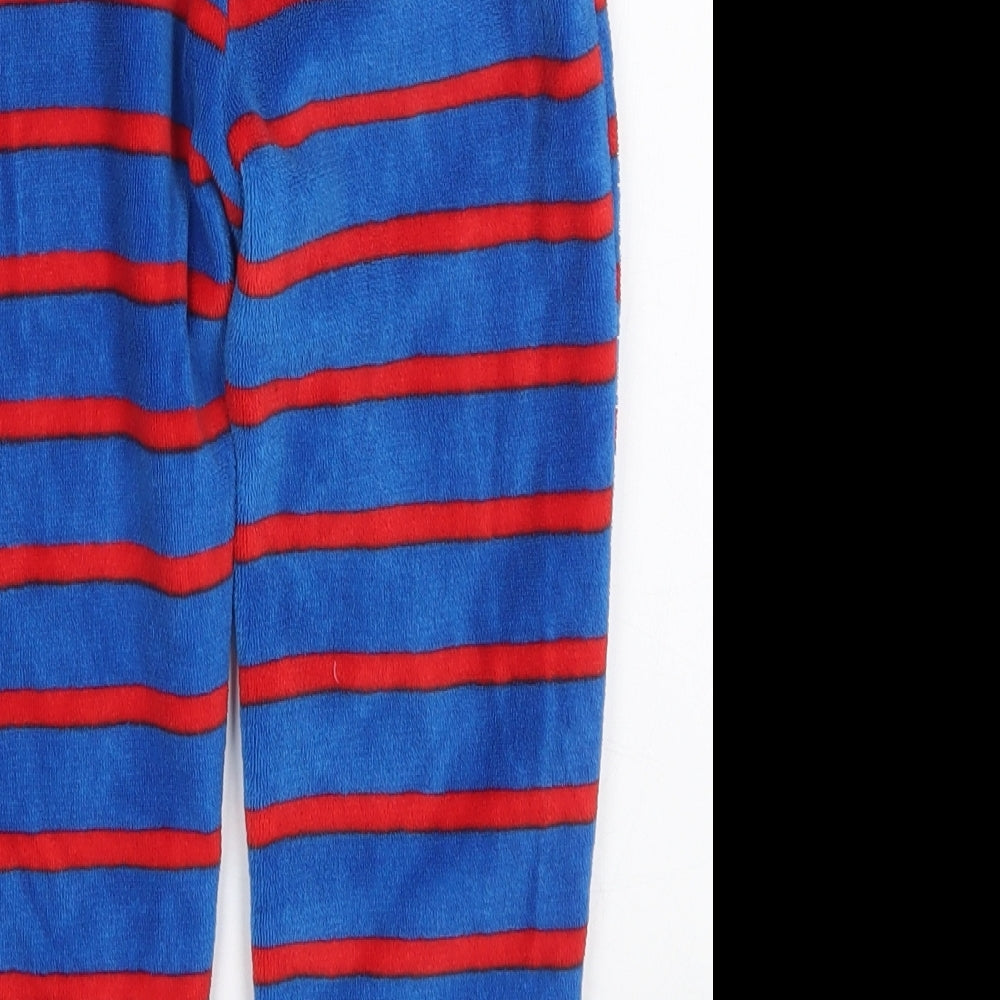 TJ Morris Boys Blue Striped Polyester Sweatpants Trousers Size 5-6 Years Regular - Red Pyjama Pants