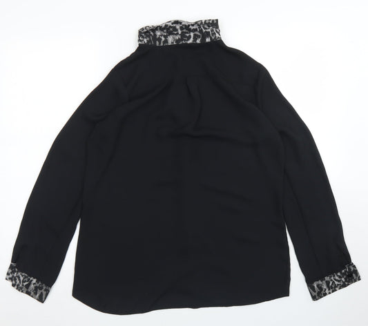 Womens UK Size 10 Select Black Basic Blouse