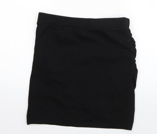 Back view of Divided women’s black polyester a-line skirt, size M