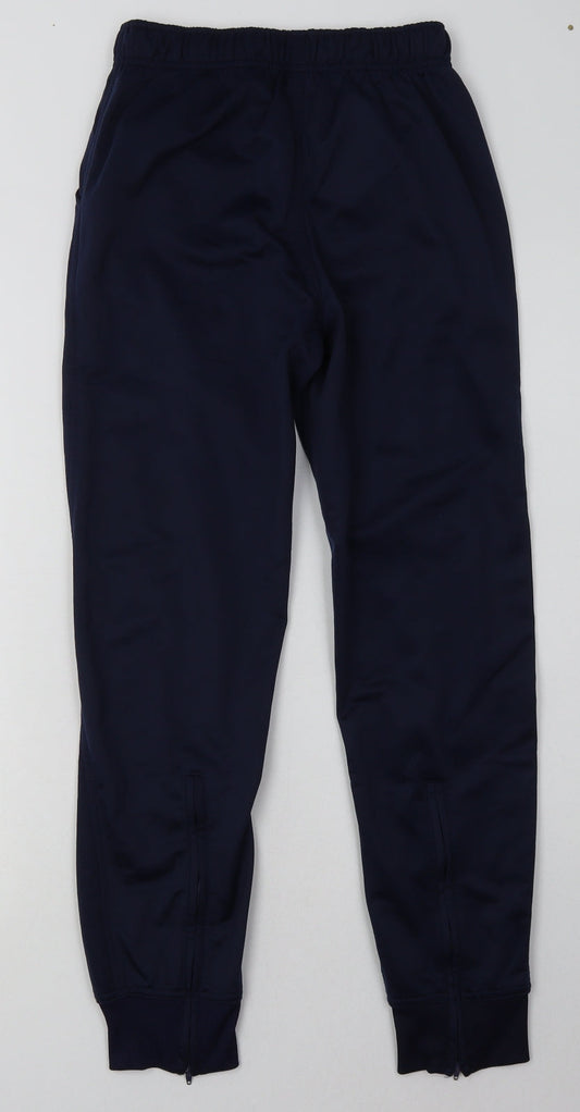 Givova Mens Blue Polyester Jogger Trousers Size XS L28 in Regular