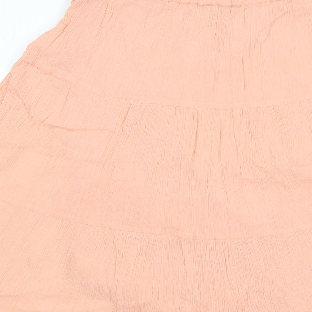 TU Womens Pink Cotton A-Line Skirt Size 12