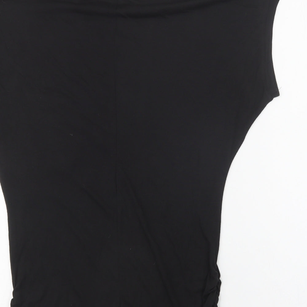 Womens UK Size XS VERO MODA Black Basic Blouse