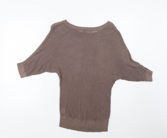 Womens UK Size 12 Select Brown Pullover Jumper