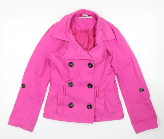 F&F Womens Pink Jacket Size 8 Button