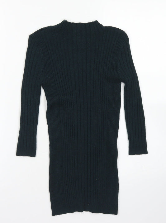Atmosphere Womens Green Mock Neck Viscose Pullover Jumper Size 6