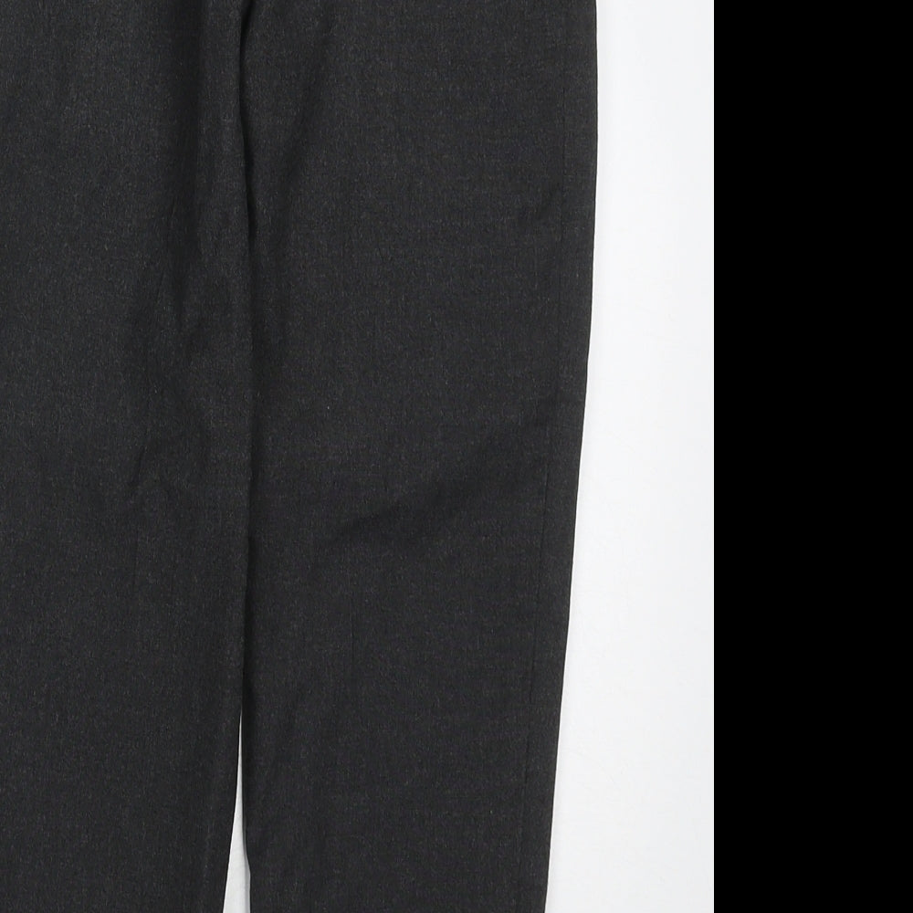 TU Boys Grey Polyester Dress Pants Trousers Size 6 Years Regular Hook & Eye