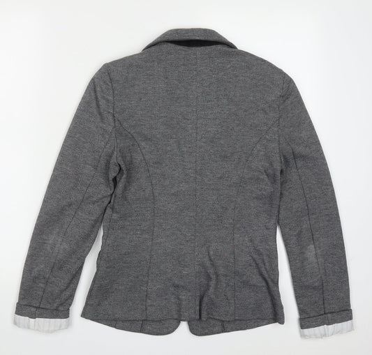 Atmosphere Womens Grey Polyester Jacket Blazer Size 10