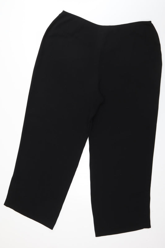 Womens UK Size 38 in Debenhams Regular Fit Windbreaker Black Trousers