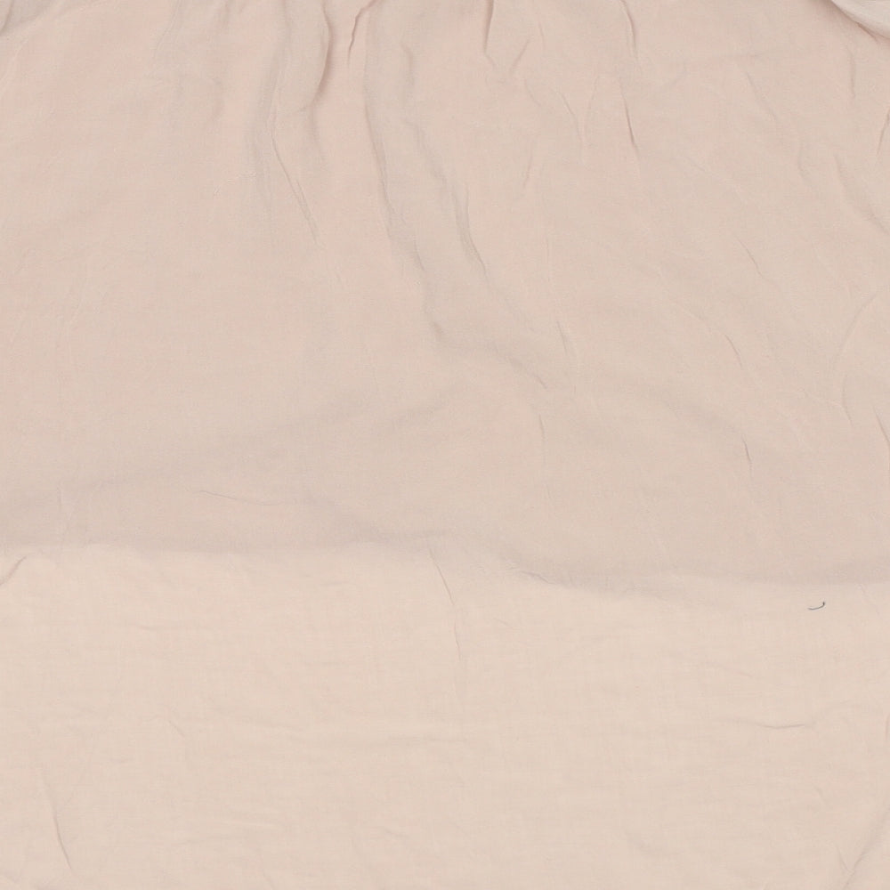 New Look Womens Beige Viscose A-Line Skirt Size 10