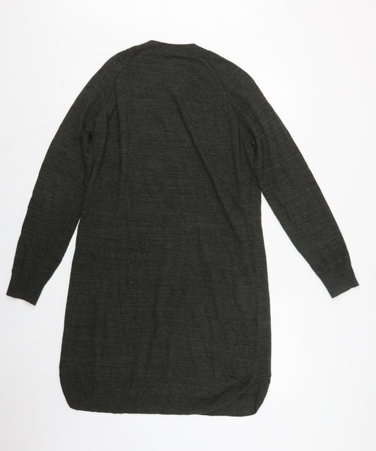 Woolworths Womens Green Acrylic Kaftan Size M Crew Neck