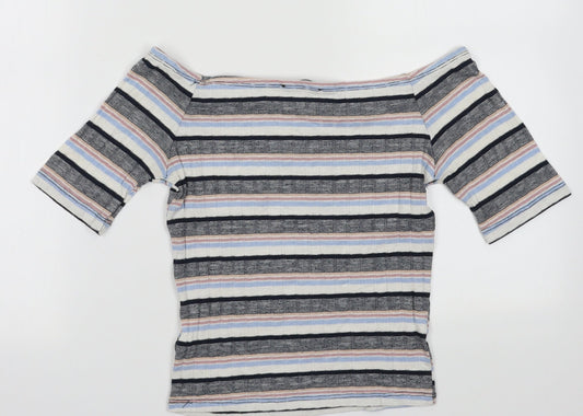 Womens UK Size 8 New Look Multicoloured Tunic T-Shirt