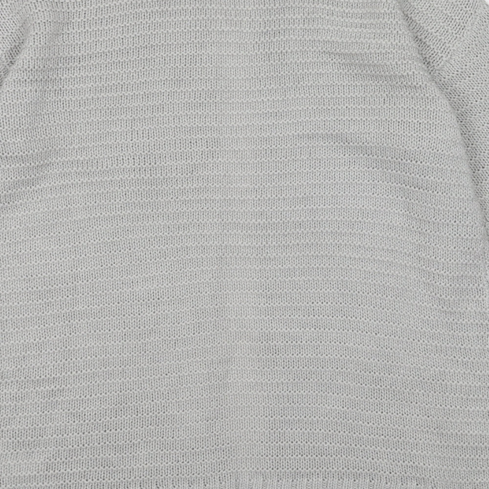 Womens UK Size S H&M Grey Cardigan Jumper