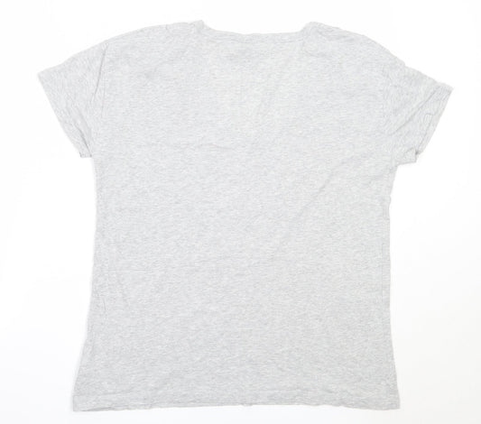 Womens UK Size 14 NEXT Grey Basic T-Shirt