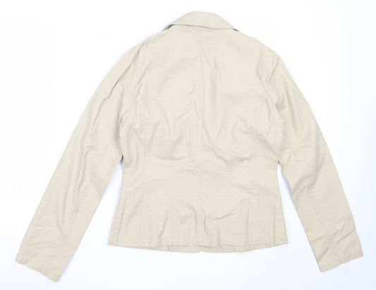 Editions Womens Beige Jacket Size 12