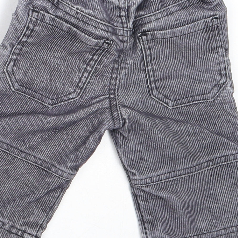 Mothercare Boys Grey Cotton Capri Trousers Size 3-6 Months