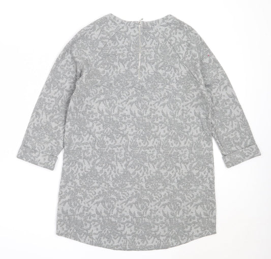 Papaya Womens Grey Round Neck Polyester Pullover Jumper Size 12