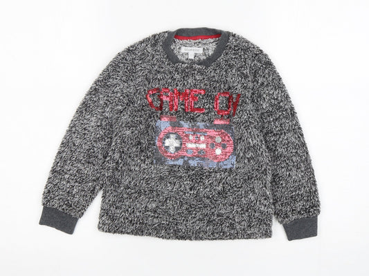 Bluezoo Boys Grey Polyester Pyjama Top Size 4-5 Years