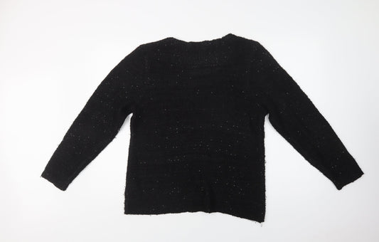Womens UK Size 16 Amara Reya Black Pullover Jumper