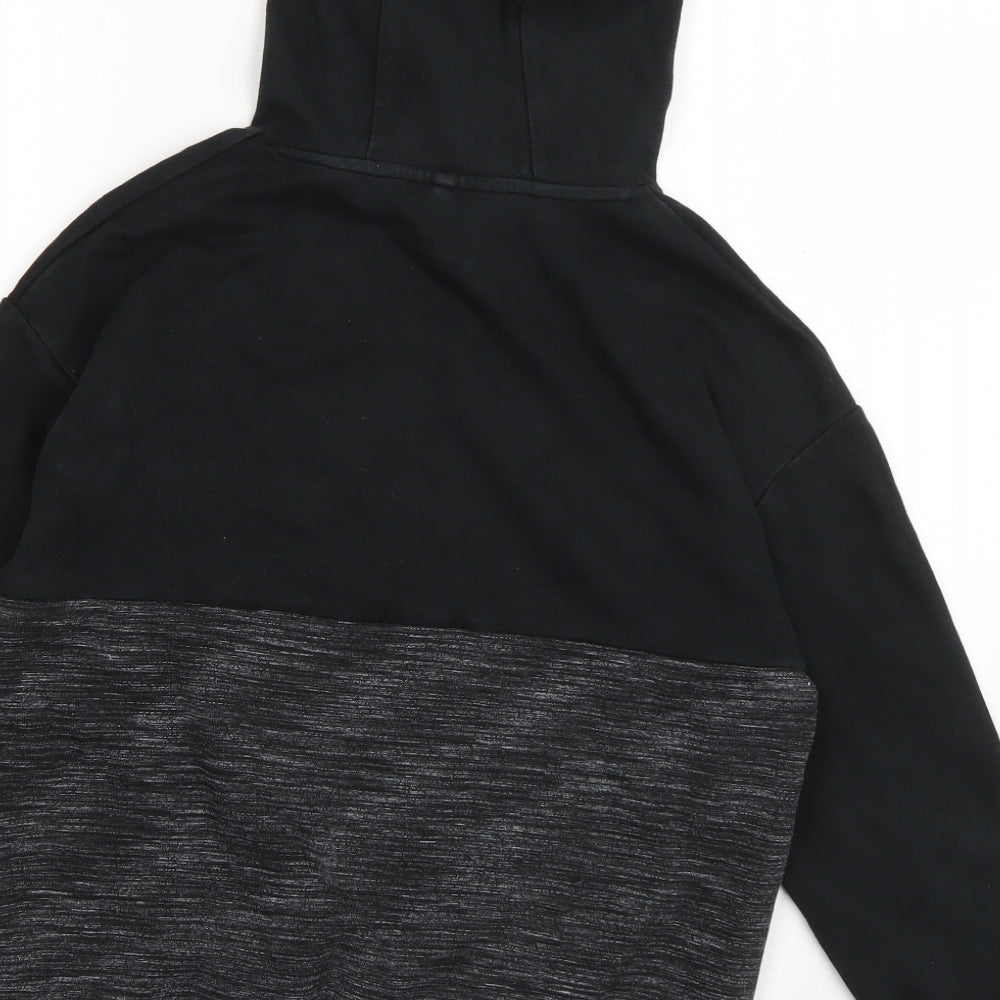 Marks and Spencer Boys Grey Cotton Pullover Hoodie Size 11-12 Years Pullover