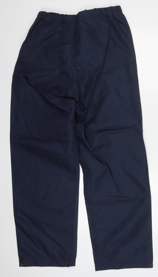 BT Mens Blue Nylon Trousers Size 30 L29 in Regular Button