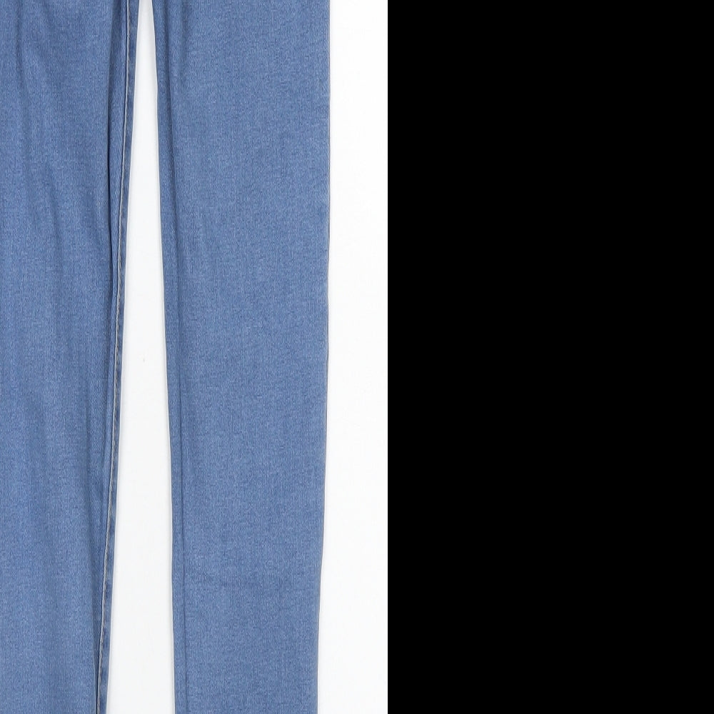 Denim Co Womens Blue Cotton Skinny Jeans Size 6 L28 in Regular Button