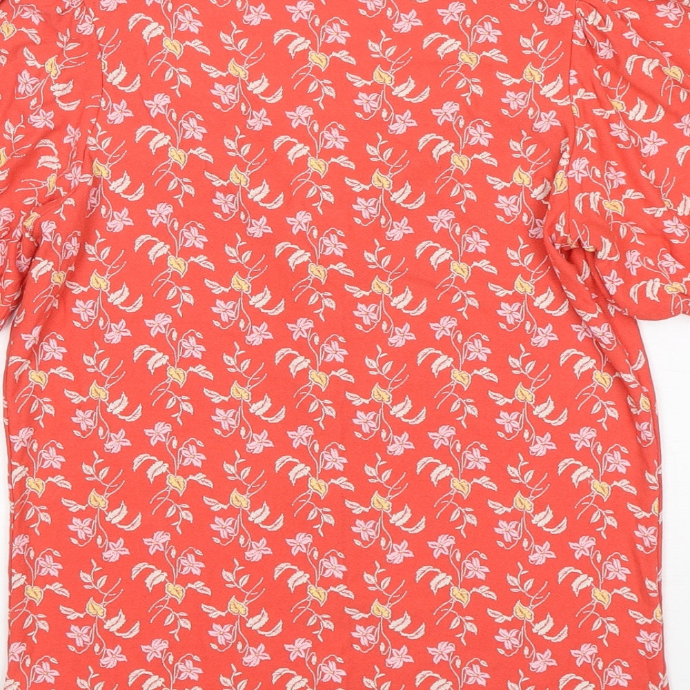 Womens UK Size 6 NEXT Orange Basic T-Shirt