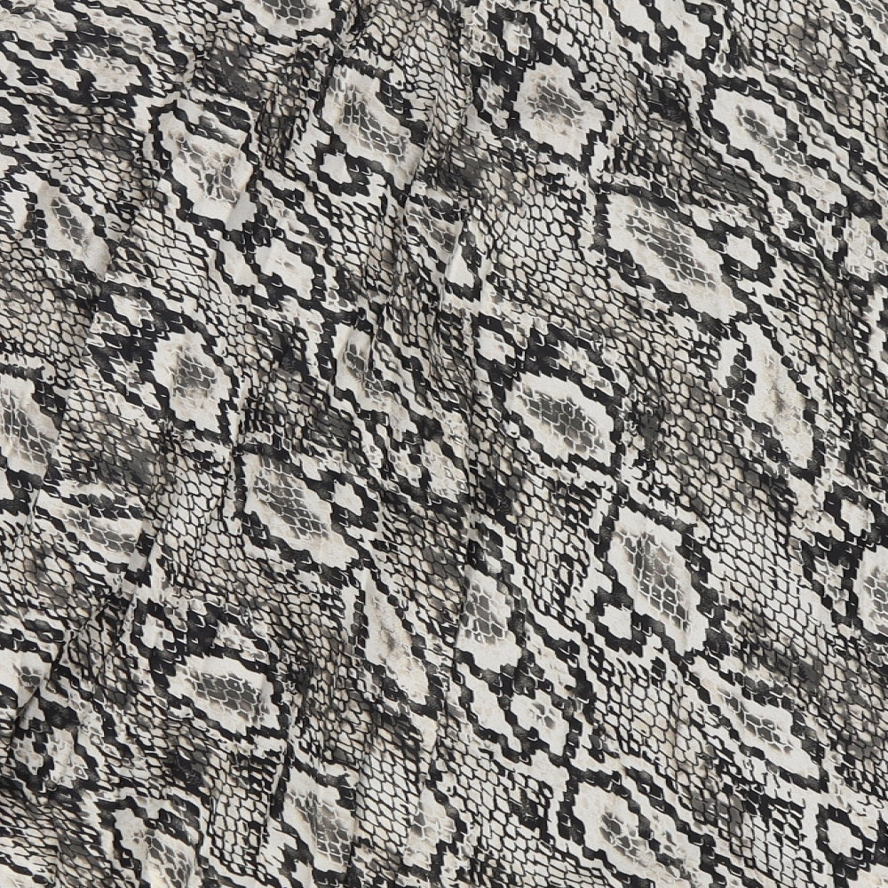 Papaya Womens Multicoloured Animal Print Polyester A-Line Skirt Size 12